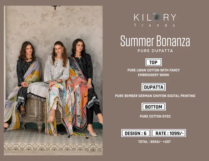 Summer Bonanza By Kilory Jam Cotton Printed Salwar Kameez Wholesale Price